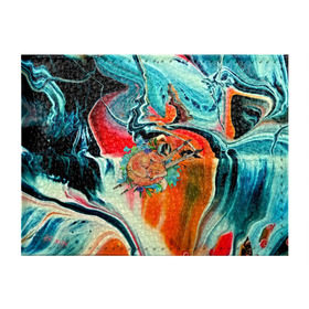 Обложка для студенческого билета с принтом Лиса художник в Новосибирске, натуральная кожа | Размер: 11*8 см; Печать на всей внешней стороне | Тематика изображения на принте: 3d | abstract | abstraction | fox | spray | абстракция | животные | кисти | краски | лиса | лисица | текстуры | художник