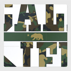 Магнитный плакат 3Х3 с принтом California Life в Новосибирске, Полимерный материал с магнитным слоем | 9 деталей размером 9*9 см | Тематика изображения на принте: america | california | hollywood | usa | америка | голливуд | калифорния | камуфляж | лос анджелес | медведь | патриот | солдат | сша | турист