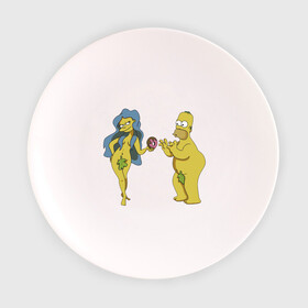 Тарелка с принтом Симпсоны в Новосибирске, фарфор | диаметр - 210 мм
диаметр для нанесения принта - 120 мм | Тематика изображения на принте: bart | homer | love | simpsons | адам | барт | гомер | ева | любовь | мульт | мультфильм | пончик | симпсоны