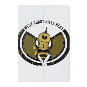 Магнитный плакат 2Х3 с принтом West Coast Killa Beez в Новосибирске, Полимерный материал с магнитным слоем | 6 деталей размером 9*9 см | clan | east | ghostface | gza | hip hop | killer | method man | rap | rza | shaolin | west | wu tang | ву тэнг | нью йорк | пчела | рэп | хип хоп | шаолинь