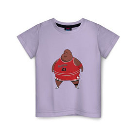 Детская футболка хлопок с принтом Fat Jordan в Новосибирске, 100% хлопок | круглый вырез горловины, полуприлегающий силуэт, длина до линии бедер | basketball | bulls | chicago | jordan | michael | nba | sport | баскетбол | буллс | джордан | майкл | нба | спорт | чикаго