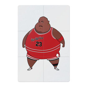 Магнитный плакат 2Х3 с принтом Fat Jordan в Новосибирске, Полимерный материал с магнитным слоем | 6 деталей размером 9*9 см | Тематика изображения на принте: basketball | bulls | chicago | jordan | michael | nba | sport | баскетбол | буллс | джордан | майкл | нба | спорт | чикаго