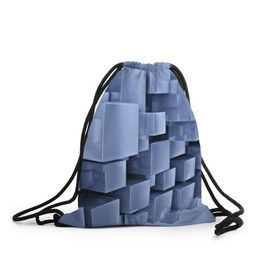 Рюкзак-мешок 3D с принтом Текстура в Новосибирске, 100% полиэстер | плотность ткани — 200 г/м2, размер — 35 х 45 см; лямки — толстые шнурки, застежка на шнуровке, без карманов и подкладки | abstract | abstraction | block | tessera | абстракция | кубики | текстура