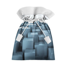 Подарочный 3D мешок с принтом Кубическая текстура в Новосибирске, 100% полиэстер | Размер: 29*39 см | abstract | abstraction | block | tessera | абстракция | кубики | текстура