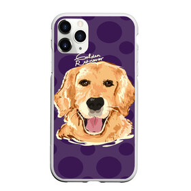 Чехол для iPhone 11 Pro матовый с принтом Золотистый ретривер в Новосибирске, Силикон |  | animal | dog | golden retriever | pet | puppy | арт | голден ретривер | животные | пес | собаки