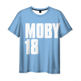 Мужская футболка 3D с принтом Moby в Новосибирске, 100% полиэфир | прямой крой, круглый вырез горловины, длина до линии бедер | moby | моби