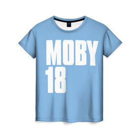 Женская футболка 3D с принтом Moby в Новосибирске, 100% полиэфир ( синтетическое хлопкоподобное полотно) | прямой крой, круглый вырез горловины, длина до линии бедер | moby | моби