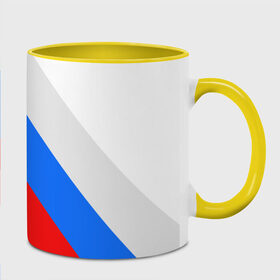 Кружка 3D с принтом Россия в Новосибирске, керамика | ёмкость 330 мл | Тематика изображения на принте: russia | флаг