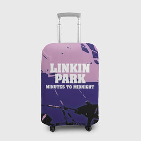 Чехол для чемодана 3D с принтом Linkin park в Новосибирске, 86% полиэфир, 14% спандекс | двустороннее нанесение принта, прорези для ручек и колес | chester bennington | grey daze | linkin park | rock | stone temple pilots | альтернатива | беннингтон | музыка | рок | рэп кор