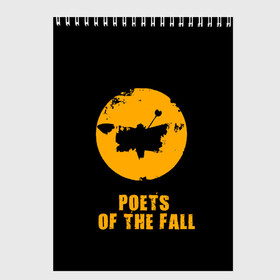 Скетчбук с принтом poets of the fall в Новосибирске, 100% бумага
 | 48 листов, плотность листов — 100 г/м2, плотность картонной обложки — 250 г/м2. Листы скреплены сверху удобной пружинной спиралью | Тематика изображения на принте: poets of the fall | rock | альтернатива | музыка | поэты | рок | фины