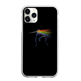 Чехол для iPhone 11 Pro матовый с принтом Pink Floyd Cookie Monster в Новосибирске, Силикон |  | монстр | печеньки | улица сезам