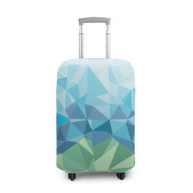 Чехол для чемодана 3D с принтом URAL polygonal в Новосибирске, 86% полиэфир, 14% спандекс | двустороннее нанесение принта, прорези для ручек и колес | polygonal | yaaydesign | екатеринбург | поли | полигональный | россия | урал