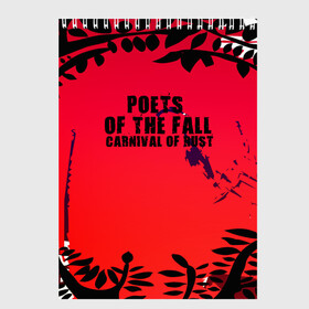 Скетчбук с принтом poets of the fall в Новосибирске, 100% бумага
 | 48 листов, плотность листов — 100 г/м2, плотность картонной обложки — 250 г/м2. Листы скреплены сверху удобной пружинной спиралью | Тематика изображения на принте: poets of the fall | rock | альтернатива | музыка | поэты | рок | фины