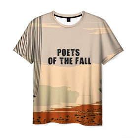 Мужская футболка 3D с принтом poets of the fall в Новосибирске, 100% полиэфир | прямой крой, круглый вырез горловины, длина до линии бедер | poets of the fall | rock | альтернатива | музыка | поэты | рок | фины