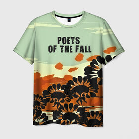 Мужская футболка 3D с принтом Poets of the fall в Новосибирске, 100% полиэфир | прямой крой, круглый вырез горловины, длина до линии бедер | Тематика изображения на принте: rock | альтернатива | музыка | поэты