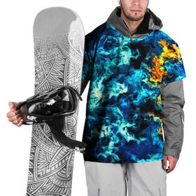 Накидка на куртку 3D с принтом Frozen abstraction в Новосибирске, 100% полиэстер |  | 3d | абстракция | волны | другие | краска | линии | оптические | полосы | прикольные | разводы | узоры | фрактал | цветные | яркие