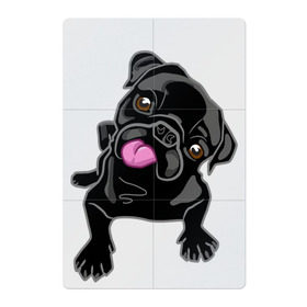 Магнитный плакат 2Х3 с принтом Забавный мопсик в Новосибирске, Полимерный материал с магнитным слоем | 6 деталей размером 9*9 см | Тематика изображения на принте: animal | dog | pet | pug | puppy | арт | животные | милые | мопс | пес | собаки | французский бульдог