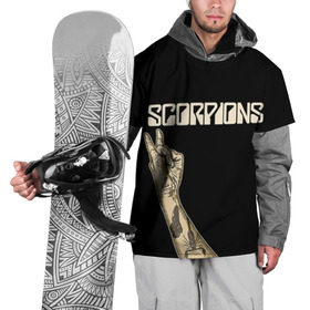 Накидка на куртку 3D с принтом Scorpions в Новосибирске, 100% полиэстер |  | scorpions | клаус майне
рудольф шенкер | маттиас ябс | микки ди | павел мончивода | скорпионы