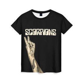 Женская футболка 3D с принтом Scorpions в Новосибирске, 100% полиэфир ( синтетическое хлопкоподобное полотно) | прямой крой, круглый вырез горловины, длина до линии бедер | scorpions | клаус майне
рудольф шенкер | маттиас ябс | микки ди | павел мончивода | скорпионы