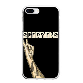 Чехол для iPhone 7Plus/8 Plus матовый с принтом Scorpions в Новосибирске, Силикон | Область печати: задняя сторона чехла, без боковых панелей | scorpions | клаус майне
рудольф шенкер | маттиас ябс | микки ди | павел мончивода | скорпионы