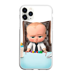 Чехол для iPhone 11 Pro матовый с принтом Boss Baby в Новосибирске, Силикон |  | Тематика изображения на принте: boss baby | босс | молокосос | мультфильмы