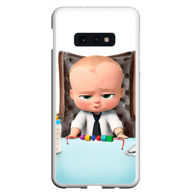 Чехол для Samsung S10E с принтом Boss Baby в Новосибирске, Силикон | Область печати: задняя сторона чехла, без боковых панелей | boss baby | босс | молокосос | мультфильмы