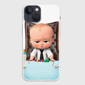 Чехол для iPhone 13 mini с принтом Boss Baby в Новосибирске,  |  | boss baby | босс | молокосос | мультфильмы