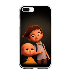 Чехол для iPhone 7Plus/8 Plus матовый с принтом Boss Baby в Новосибирске, Силикон | Область печати: задняя сторона чехла, без боковых панелей | boss baby | босс | молокосос | мультфильмы