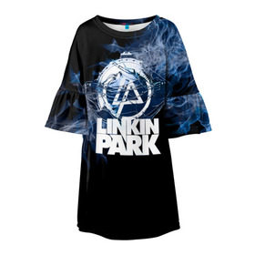 Детское платье 3D с принтом Мотор Linkin Park в Новосибирске, 100% полиэстер | прямой силуэт, чуть расширенный к низу. Круглая горловина, на рукавах — воланы | bennington | chester | linkin park | альтернативный метал | альтернативный рок | беннингтон | группа | линкин парк | музыкант | ню метал | певец | рок | рэп | рэп рок | честер | электроник рок