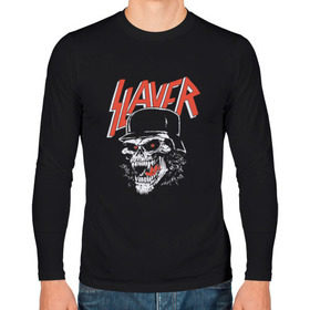 Мужской лонгслив хлопок с принтом Slayer череп в Новосибирске, 100% хлопок |  | slayer | группа | гэри холт | злость | зубы | каска | керри кинг | кости | метал | музыка | песни | пол бостаф | рок | слеар | слеер | слеяр | том арайа | трэш метал | тяжелый рок | хеви метал | язык