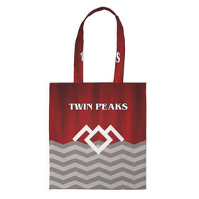 Сумка 3D повседневная с принтом Twin Peaks в Новосибирске, 100% полиэстер | Плотность: 200 г/м2; Размер: 34×35 см; Высота лямок: 30 см | twin peaks | арт | лого | полосы | сериал | твин пикс | текстура | фильмы