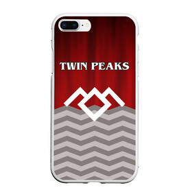 Чехол для iPhone 7Plus/8 Plus матовый с принтом Twin Peaks в Новосибирске, Силикон | Область печати: задняя сторона чехла, без боковых панелей | twin peaks | арт | лого | полосы | сериал | твин пикс | текстура | фильмы