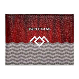Обложка для студенческого билета с принтом Twin Peaks в Новосибирске, натуральная кожа | Размер: 11*8 см; Печать на всей внешней стороне | twin peaks | арт | лого | полосы | сериал | твин пикс | текстура | фильмы