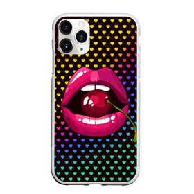 Чехол для iPhone 11 Pro Max матовый с принтом Pop art в Новосибирске, Силикон |  | cherry | colorful | fashion | funny | gesture | lips | lipstick | makeup | mouth | pop art | rainbow | style | веселый | вишенка | вишня | губы | жест | зубы | клубный | любовь | макияж | мода | помада | поп арт | прикольный | радуга | рот | стиль | страс