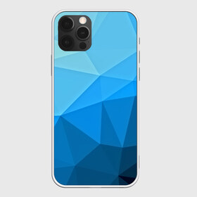 Чехол для iPhone 12 Pro Max с принтом geometric blue в Новосибирске, Силикон |  | Тематика изображения на принте: abstraction | абстракция | геометрия | грани | линии | полигоны | розовый | сочетания | текстура | треугольники