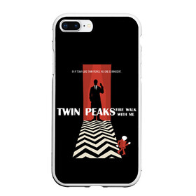 Чехол для iPhone 7Plus/8 Plus матовый с принтом Twin Peaks в Новосибирске, Силикон | Область печати: задняя сторона чехла, без боковых панелей | twin peaks | агент дейл  купер | арт | сериал | твин пикс | фильмы