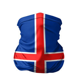 Бандана-труба 3D с принтом Флаг Исландии в Новосибирске, 100% полиэстер, ткань с особыми свойствами — Activecool | плотность 150‒180 г/м2; хорошо тянется, но сохраняет форму | flag | iceland | island | исландия | флаг