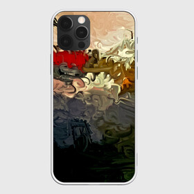 Чехол для iPhone 12 Pro с принтом Рассвет абстракция в Новосибирске, силикон | область печати: задняя сторона чехла, без боковых панелей | spray | абстракция красок | брызги красок | живопись | картина | краска | краски | потертость красок | текстуры | художник