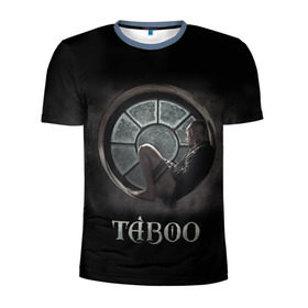 Мужская футболка 3D спортивная с принтом Taboo в Новосибирске, 100% полиэстер с улучшенными характеристиками | приталенный силуэт, круглая горловина, широкие плечи, сужается к линии бедра | taboo | tom hardy | сериалы | табу | том харди