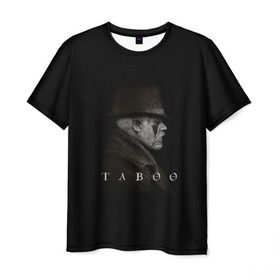 Мужская футболка 3D с принтом Taboo в Новосибирске, 100% полиэфир | прямой крой, круглый вырез горловины, длина до линии бедер | taboo | tom hardy | сериалы | табу | том харди