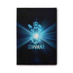 Обложка для автодокументов с принтом Группа Nirvana в Новосибирске, натуральная кожа |  размер 19,9*13 см; внутри 4 больших “конверта” для документов и один маленький отдел — туда идеально встанут права | kurt cobain | nirvana | вечная память | гитара | гранж | кумир | курт кобейн | лучи | микрофон | музыкант | надпись | нирвана | певец | рок | свет
