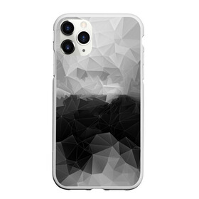 Чехол для iPhone 11 Pro Max матовый с принтом Polygon gray в Новосибирске, Силикон |  | abstraction | polygon | абстракция | грань | краски | кубик | кубики | линии | мозаика | ребро | текстура | узор