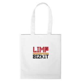 Сумка 3D повседневная с принтом Limp Bizkit Logo в Новосибирске, 100% полиэстер | Плотность: 200 г/м2; Размер: 34×35 см; Высота лямок: 30 см | 