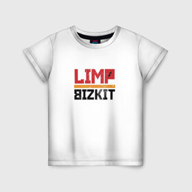 Детская футболка 3D с принтом Limp Bizkit Logo в Новосибирске, 100% гипоаллергенный полиэфир | прямой крой, круглый вырез горловины, длина до линии бедер, чуть спущенное плечо, ткань немного тянется | 