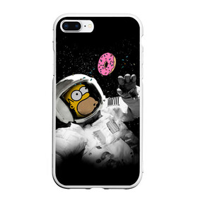 Чехол для iPhone 7Plus/8 Plus матовый с принтом Space Homer в Новосибирске, Силикон | Область печати: задняя сторона чехла, без боковых панелей | homer | simpsons | гомер | симпсон | симпсоны