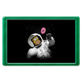 Магнит 45*70 с принтом Space Homer в Новосибирске, Пластик | Размер: 78*52 мм; Размер печати: 70*45 | Тематика изображения на принте: homer | simpsons | гомер | симпсон | симпсоны