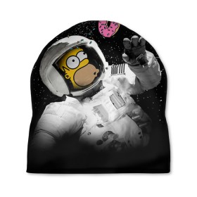 Шапка 3D с принтом Space Homer в Новосибирске, 100% полиэстер | универсальный размер, печать по всей поверхности изделия | Тематика изображения на принте: homer | simpsons | гомер | симпсон | симпсоны