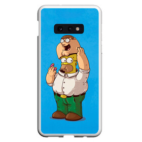 Чехол для Samsung S10E с принтом Homer Dad в Новосибирске, Силикон | Область печати: задняя сторона чехла, без боковых панелей | simpsons | гомер | симпсоны