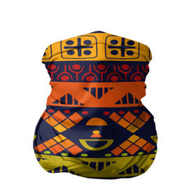 Бандана-труба 3D с принтом Африканские символы в Новосибирске, 100% полиэстер, ткань с особыми свойствами — Activecool | плотность 150‒180 г/м2; хорошо тянется, но сохраняет форму | africa | pattern | африка | африканские мотивы | народы африки | национальная одежда | переплетение нитей | ткани | узор | этнический узор