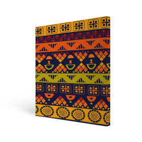 Холст квадратный с принтом Африканские символы в Новосибирске, 100% ПВХ |  | africa | pattern | африка | африканские мотивы | народы африки | национальная одежда | переплетение нитей | ткани | узор | этнический узор